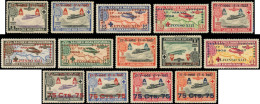 * ESPAGNE - Poste Aérienne - 17/30, Complet 14 Valeurs: 25ème Anniversaire Du Règne D'Alphonse XIII - Unused Stamps