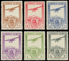 ** ESPAGNE - Poste Aérienne - 50/55, Complet 6 Valeurs, Tous Avec N°A000,000: Chemins De Fer - Unused Stamps