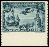 ** ESPAGNE - Poste Aérienne - 83, Non Dentelé En Bas: 4pts. Bleu-gris - Unused Stamps