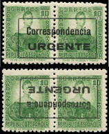 ** ESPAGNE - Locaux - Burgos Ed. 44 + 44 Hi, Normal + Renversé: 10c. Vert - Other & Unclassified