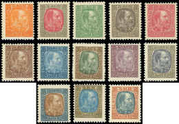 ** ISLANDE - Poste - 34/36, Complet 13 Valeurs (35 Petit Manque De Gomme): Christian IX - Unused Stamps