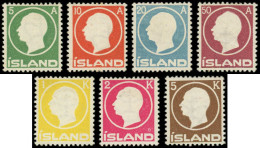 * ISLANDE - Poste - 68/74, Complet 7 Valeurs: Effigie De Frédéric VIII - Unused Stamps