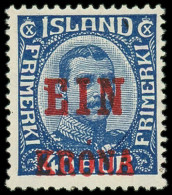 * ISLANDE - Poste - 120, 1k. Sur 400 Bleu - Neufs