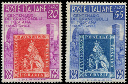 ** ITALIE - Poste - 591/92, Centenaire Du Timbre Toscane - Non Classés