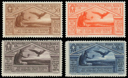 ** ITALIE - Poste Aérienne - 21/24, Complet 4 Valeurs: Naissance De Virgile (Sas 21/24) - Airmail