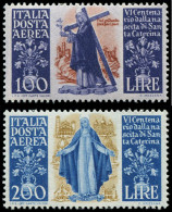 ** ITALIE - Poste Aérienne - 129/30, Sainte Catherine De Sienne (Sas. A146/7) - Non Classés