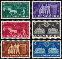 ** LUXEMBOURG - Poste - 443/48, Complet 6 Valeurs: Europe Unie - Autres & Non Classés