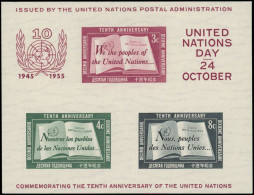 ** NATIONS UNIES - Blocs Feuillets - 1, 10ème Anniversaire - Hojas Y Bloques