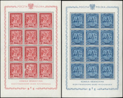 ** POLOGNE - Poste - 500/02, 3 Feuillets De 12 Avec Inscriptions Marginales (1 Timbre Avec Trace De Doigt): B.I.E - Other & Unclassified