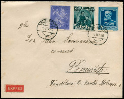 LET ROUMANIE - Poste - 556 + 563 + 572, Tous Non Dentelés Sur Enveloppe 3/2/40 (ex. Collection Roi Carol): Scouts, Roi U - Other & Unclassified