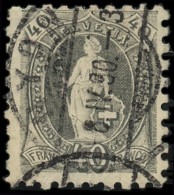 O SUISSE - Poste - 83, Papier Blanc, Dentelé 11½, Signé Scheller: 40c. Gris - Used Stamps