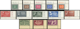 ** SUISSE - Poste - 405/17, Complet 13 Valeurs, Cdf (* Sur Bdf): Série De La Paix - Unused Stamps