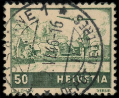 O SUISSE - Poste Aérienne - 29, Toit Blanc à Droite: 50c. Vert Foncé (SBK 29PA) - Used Stamps