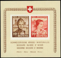 ** SUISSE - Blocs Feuillets - 6, Secours D'hiver - Bloques & Hojas