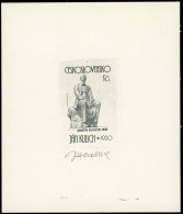 EPA TCHECOSLOVAQUIE - Poste - 2510, Ep. D'artiste En Noir Signée, 1er état (sans Faciale): Kukuchin - Other & Unclassified