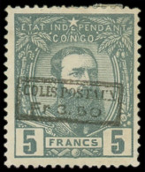 * CONGO BELGE - Colis Postaux - 5, Surcharge Noire, Gomme Non Originale: 3.50f. Sur 5f. Gris (Cob) - Otros