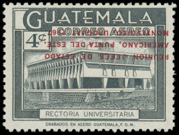 * GUATEMALA - Poste Aérienne - 370, Surcharge Rouge Renversée (30 Connus): 4c. Chefs D'état - Guatemala