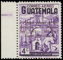 ** GUATEMALA - Poste Aérienne - 390, Surcharge Non émise En Brun (normale Noir), Une Feuille De 30 Connue): 4c. Prix Nob - Guatemala