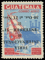 ** GUATEMALA - Poste Aérienne - 469, Surcharge Renversée: Interfer 1971 - Guatemala