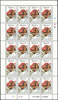 ** GUYANE BRITANNIQUE - Poste - 3088 + 3090 + 392 + 3098, 4 Feuilles De 25 Dont 1 Ex Emblème Du Rotary Absent: Papillons - Guyana (1966-...)