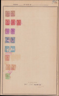 SPE HONDURAS - Poste - 157/58 + 160/62 + 164/66, 15 Timbres Sur Page D'album UPU, Surcharge Rouge "spécimen Collection M - Honduras