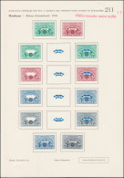 (*) HONDURAS - Poste Aérienne - Non émis "Rotary 1955 + Drapeau 30c" (horizontal), Série De 12 Non Dentelés Différents + - Honduras