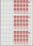 ** ISRAEL - Poste - 919, Feuille Entière De 3 Feuillets De 15 + 4 "blanks Stamps" à Gauche, Piquage Totalement Déplacé:  - Autres & Non Classés