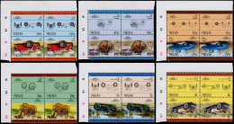 ** NEVIS - Poste - 251/66, 8 Doubles Paires, Complet, Tous Avec Erreur D'impression Noire Renversée "légende & Faciale"  - St.Kitts And Nevis ( 1983-...)