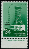 ** RYU-KYU - Poste - 119, Surcharge Renversée, Léger Point Clair, 3c. Vert Station Radio (Certificat Ryu-Kyu Phil. Socie - Autres & Non Classés