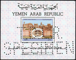 ** YEMEN - Blocs Feuillets - Michel 253, Perforé "spécimen": Sana'a - Yémen