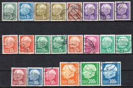 Saarland 1957, Lot Of 22 Stamps From Set MiNr 409-428 - Used - Oblitérés