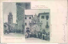T101 Cartolina Poggio Mirteto Bella Animazione 1905 Provincia Di Rieti - Rieti