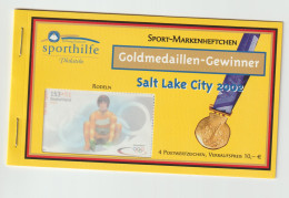 Germany 2002 Sporthilfe Salt Lake City Olympic Games Goldmedal Winners Booklet Sold For Euro 10 MNH/** - Inverno2002: Salt Lake City