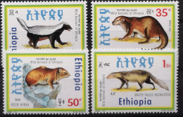 Äthiopien 1993 Wildlebende Säugetiere Mi 1431/34** - Ethiopie
