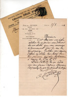 Lettre Manuscrite Signée 1904 - Felix JUVEN - Fondateur Du "RIRE" & "FANTASIO" - Signée - - Escritores