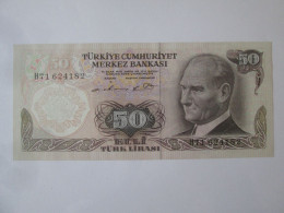 Turkey 50 Lirasi 1970 Banknote UNC See Pictures - Turkey