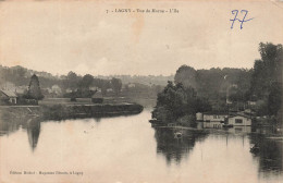 FRANCE - Lagny - Vues Générale - De Marne - L'Île - Carte Postale Ancienne - Fontainebleau