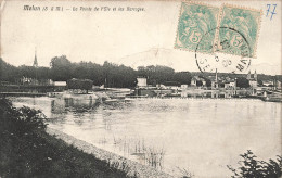 FRANCE - Melun - Vue Générale De La Pointe De L'île Et Les Barrages - Carte Postale Ancienne - Melun