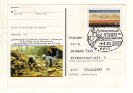 Carte ALLEMAGNE DEUTSCHE BUNDESPOST Oblitération 6610 05/09/1992 - Postkarten - Gebraucht