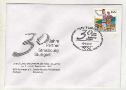 Enveloppe 1er Jour ALLEMAGNE DEUTSCHE BUNDESPOST Oblitération 7000 STUTTGART 05/09/1992 - 1991-2000