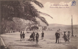 FRANCE - Bandol Sur Mer - Promenade - Vue Générale Sur Le Quai Du Port - Animé - Carte Postale Ancienne - Bandol