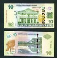 SURINAM - 2012 10 Dollars UNC - Surinam