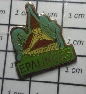 813c Pin's Pins / Beau Et Rare / VILLES / EPALINGES EGLISE EDIFICE RELIGIEUX - Carburantes