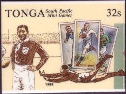 TONGA Cromalin Proof 1989 Rugby Football - 1937 Dive Pass - Tonga (1970-...)