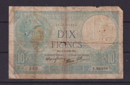 FRANCE - 1939 10 Francs Circulated Banknote - 10 F 1916-1942 ''Minerve''