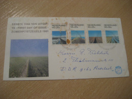 GRAVENHAGE 1981 To Anerbach Germany Water Energy Geology FDC Cancel Slight Faults Cover NETHERLANDS Eau - Water