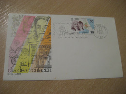 BARCELONA 1983 De Elhuyar Wolfram Tungsten Tungstene Mineral Minerals FDC Cancel Cover SPAIN Mineraux Geology - Minerals