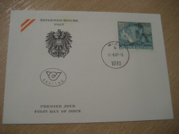 WIEN 1987 Dachstein-Rieseneishohle Oberosterreich Ice Cave Grotto Geology FDC Cancel Cover AUSTRIA Geologie - Sonstige & Ohne Zuordnung