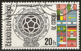 Czechoslovakia 1970 - Mi 1958 - YT 1802 ( World Football Cup In Mexico ) - Used Stamps