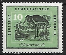DDR (East Germany) - MNH ** 1959 :  Black Stork   - Ciconia Nigra - Cigognes & échassiers